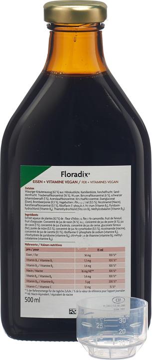 Actual product image Salus VEGAN Iron + Vitamins Fl 500 ml (1 Piece, Liquid, 990 g)