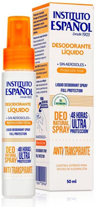 Actual product image Instituto Español Deodorante Liquido Anti Transpirante Spray 50 ml (Spray, 50 ml)