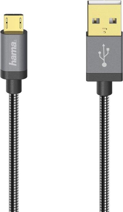 Actual product image Hama Micro USB cable "Elite (0.75 m, USB 2.0)