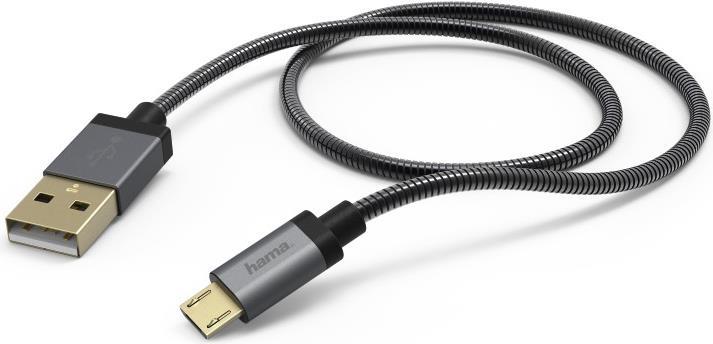 Actual product image Hama Micro USB cable "Elite (0.75 m, USB 2.0)