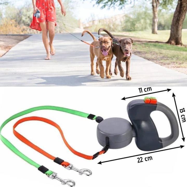 Actual product image Wigzi Dog Leash Dual Doggie 2.0 Grey (One size, Dog, General)
