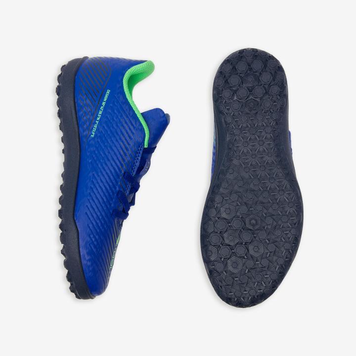 Immagine prodotto Kipsta Scarpe da calcio da bambino con chiusura a velcro - 160 Easy Turf blu (32)
