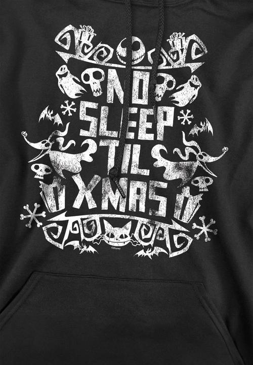 Actual product image The Nightmare Before Christmas Mens No Sleep Till Xmas Hoodie (XXL)