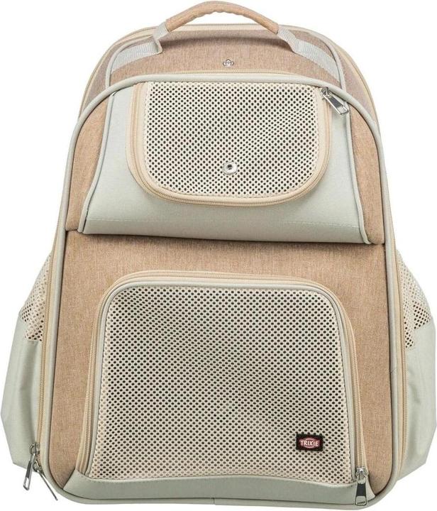 Immagine prodotto Trixie Zaino porta animali Willow beige/marrone (Gatto, Cane, Riflettori, Traspirante)