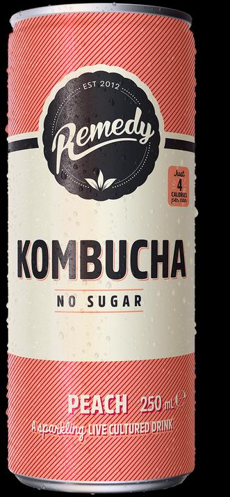 Produktbild Remedy Peach Kombucha (12 x 25 cl)