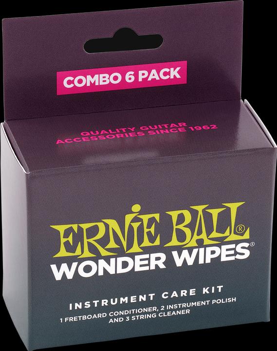 Immagine prodotto Ernie Ball Salviette Wonder Combo confezione da 6 (Pulizia degli strumenti)