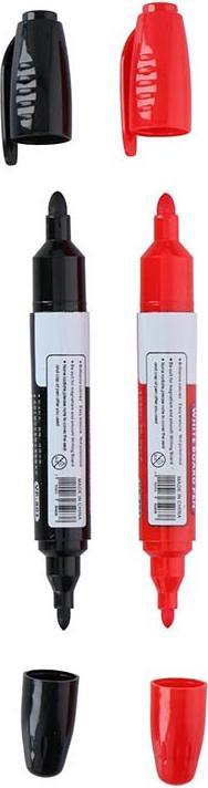 Produktbild Topwrite Whiteboard Marker Double 2pcs (Schwarz, Rot, 2 x)