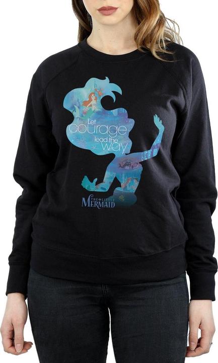 Actual product image Disney Princess Womens/Ladies Ariel Filled Silhouette Sweatshirt (XXL)