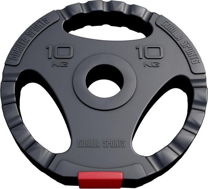 Actual product image Gorilla Sports Weight plates (1 x 10 kg)