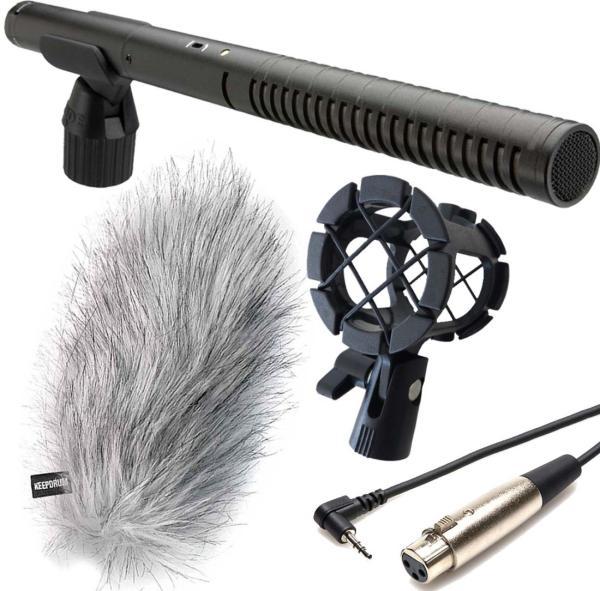 Actual product image RØDE NTG-2 with spider with cable with windscreen