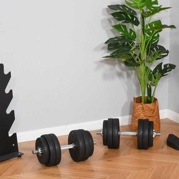 Actual product image Homcom Dumbbell set 30 kg (8 x 2.5 kg, 4 x 1.5 kg)