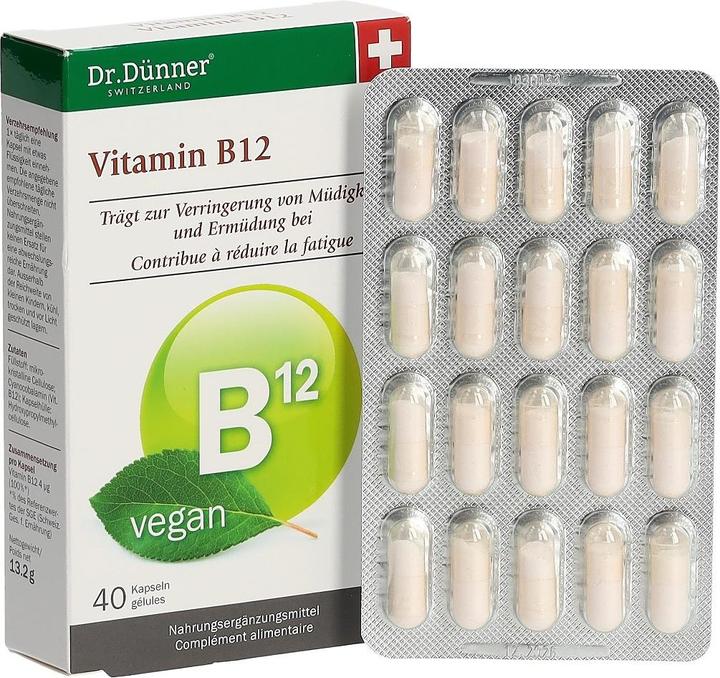 Actual product image Dr. Dünner Vitamin B12 (40 Piece, Capsules, 35 g)