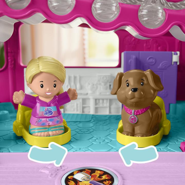 Immagine prodotto Fisher-Price Little People Barbie Little Dreamcamper playset con luci e suoni, 2 figure (85)
