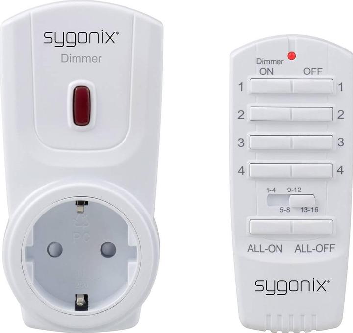 Produktbild Sygonix RSL Funk-Dimmer-Set Zwischenstecker Schaltleistung (max.) 300 W Reichweite max. (im Freifeld) 70 m