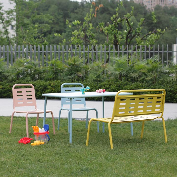 Immagine prodotto Casa.Pro Kindersitzgruppe Etroubles 4-tlg. Stahl Mehrfarbig