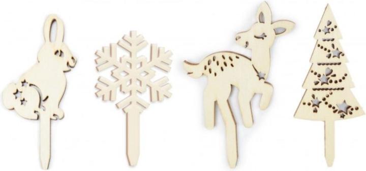 Actual product image ScrapCooking Wooden decorative picks - magic forest