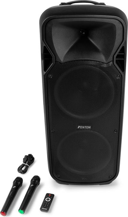 Immagine prodotto Fenton Speaker Bluetooth - FT212LED MK2 karaoke box met LEDâ€™s, accu en microfoons - (Attivo)