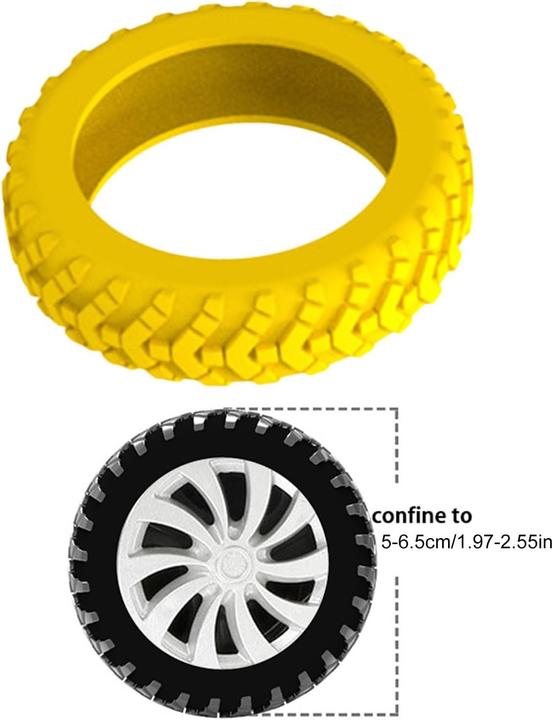 Immagine prodotto Swissdetector Coprigomme per valigie - Silenzioso - 8 pezzi - Giallo (Bagagliaio)