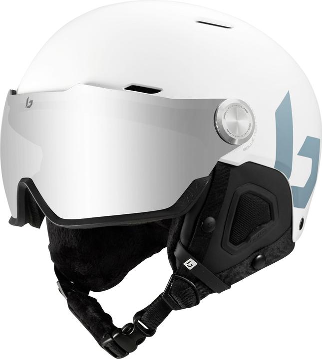 Actual product image Bolle Might Visor Offwhite Matte Brown Gun Lens Cat 2 (55 - 59 cm, M)