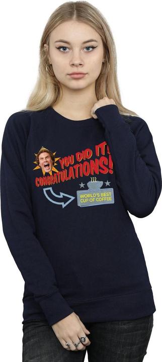 Actual product image Elf Womens/Ladies World's Best Coffee Sweatshirt (XL)