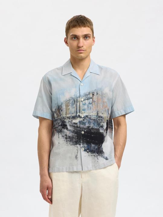 Produktbild Selected Homme Print Kurzarmhemd (S)