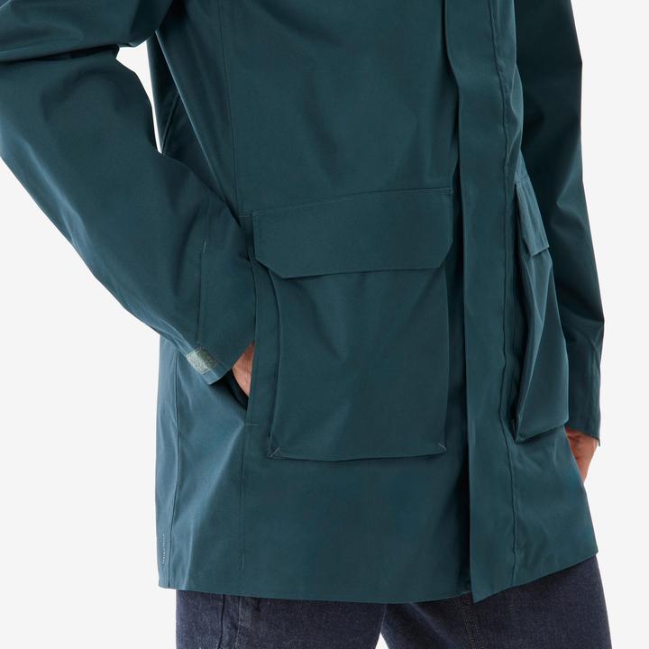 Actual product image Quechua Men's long hiking jacket - NH500 green (3XL)