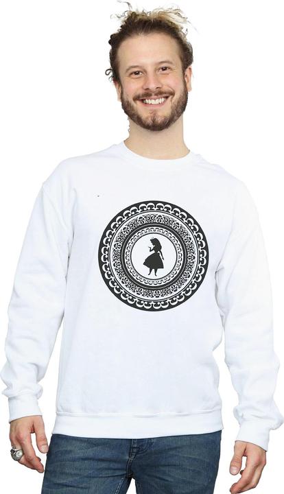 Actual product image Disney Mens Alice In Wonderland Circle Sweatshirt (XXL)
