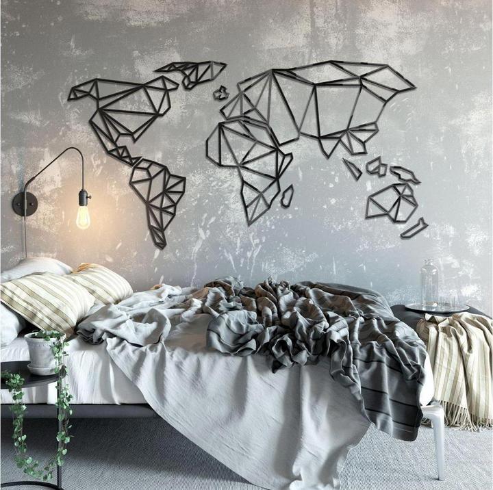 Actual product image Trenddeko 3D Acrylic World Map Origami (150 x 78 cm)