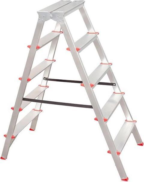 Haushalt 2-Sided Aluminium Folding Stairs 5-Step (120 cm)