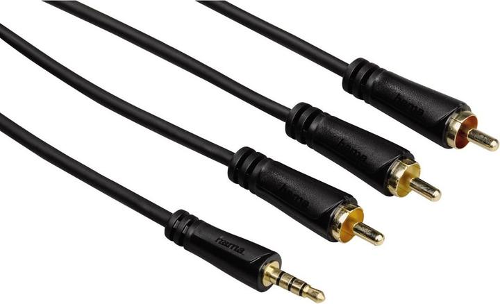 Produktbild Hama Klinken-Cinch-Kabel (1.50 m, 3.5mm Klinke (AUX), Cinch)