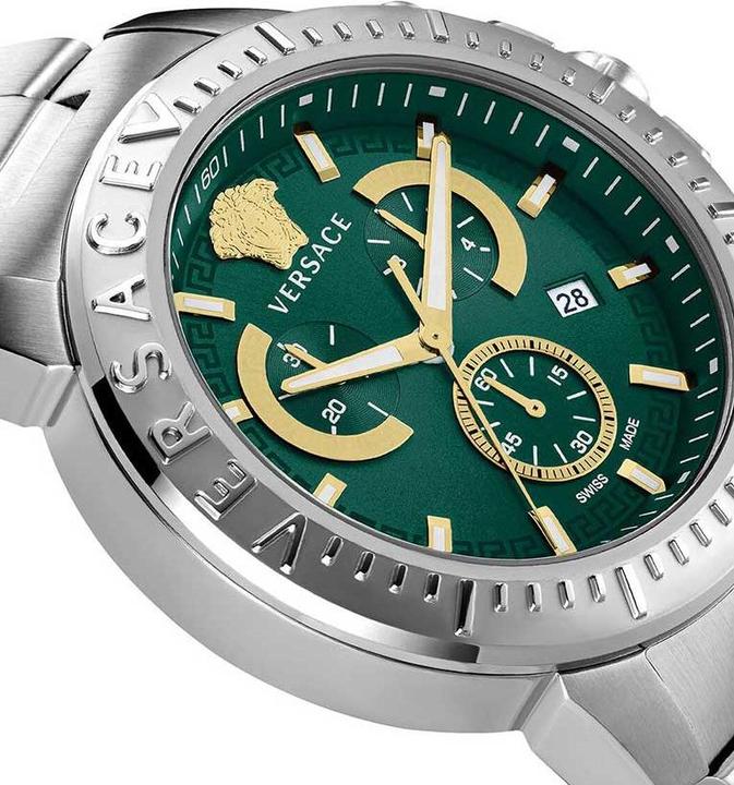 Immagine prodotto Versace VE2E00821 Nuovo orologio cronografo da uomo 45mm 5ATM (Cronografo, 45 mm)