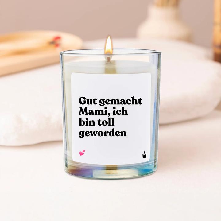 Produktbild Chatty Candles Duftkerze Flowery Gut gemacht Mami, ich bin toll geworden