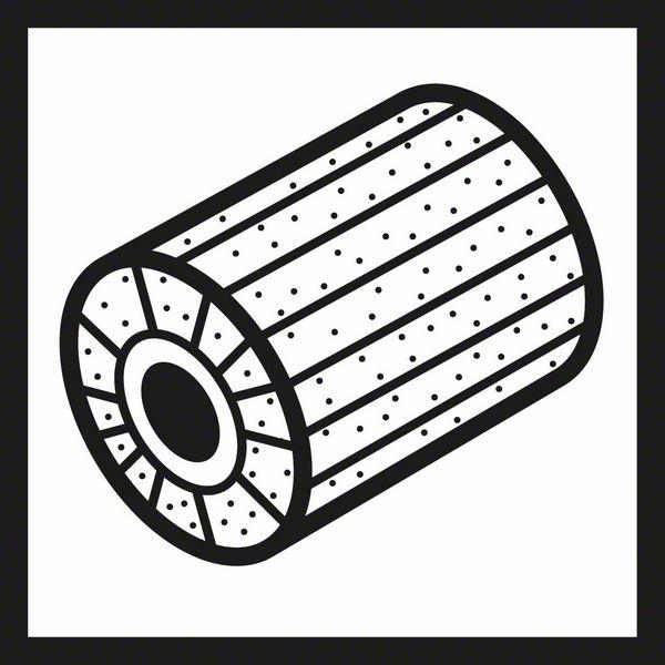 Image du produit Bosch Professional Zubehör Rouleau abrasif en non-tissé pour satineur, 19 mm, grossier, 100 mm (Croustillant)