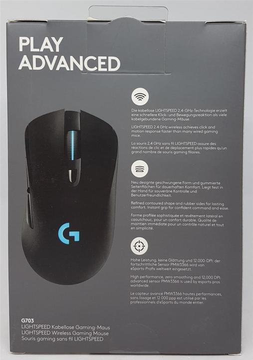 Produktbild Logitech G G703 Lightspeed (Kabelgebunden, Kabellos)