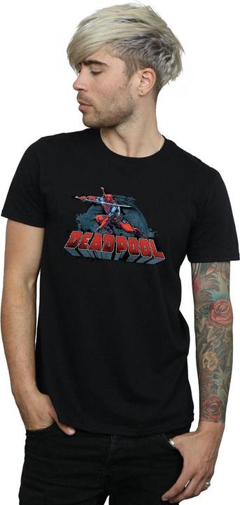 Immagine prodotto Deadpool Sword Logo Maglietta Uomo (L)