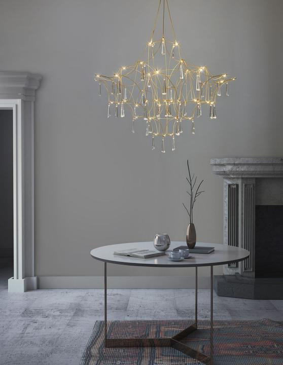 Immagine prodotto Nova Luce GORO Lampada a sospensione LED oro 20W bianco caldo 160x80cm 9116820