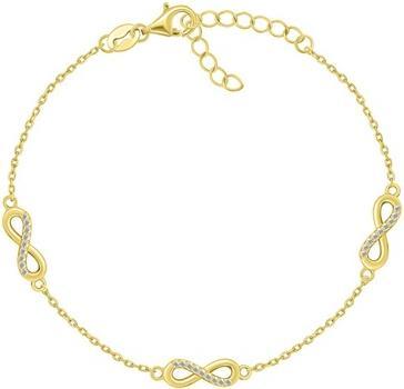 Produktbild Brilio Silver - Stylish gold-plated bracelet with zircons Infinity BRC179Y