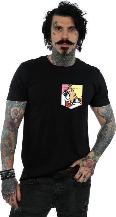 Actual product image Looney Tunes Mens Lola Bunny Face Faux Pocket T-Shirt (3XL)