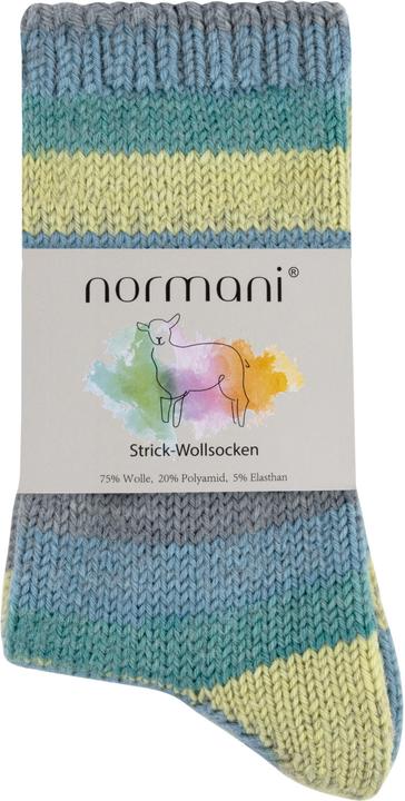 Actual product image Normani 2 Paar Gestrickte Wollsocken Bunt-geringelt (pack of 2, 39 - 42)