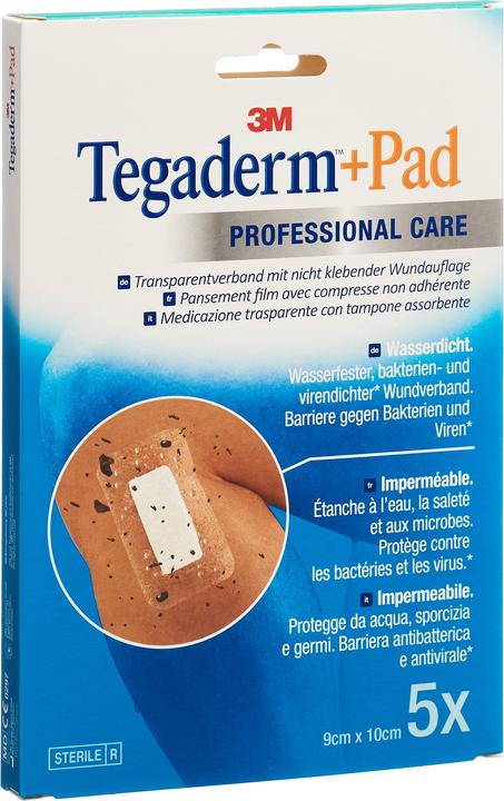 Image du produit 3M Tegaderm+Pad 9x10cm Coussinet pour plaie 4.5x6cm 5 pces (5 x)