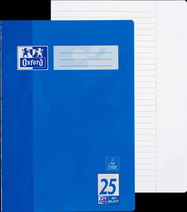 Actual product image Oxford Exercise book, A4, ruling 25 (A4, Lined, Hardcover)