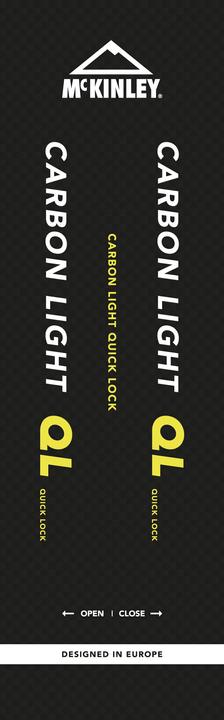 Image du produit Mc Kinley Bâton de randonnée McKinley Carbon light (couleur : 901 noir/citron vert)