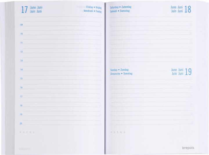 Produktbild Brepols Agenda Classic 11.5x17c 214010809 1T/S ass., d/f/e/nl 19/20 (11.5 x 17 cm, Deutsch, Englisch, Französisch, Niederländisch)