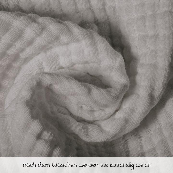 Produktbild Makian Mullwindeln & Mulltücher Mullwindel / Mulltuch 10er Pack 80 x 80 cm - Grau (80 cm, 80 cm)