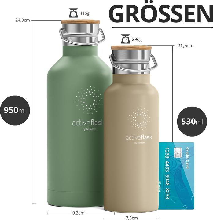 Produktbild BeMaxx Active Flask Trinkflasche SMB, 950ml (0.95 l)