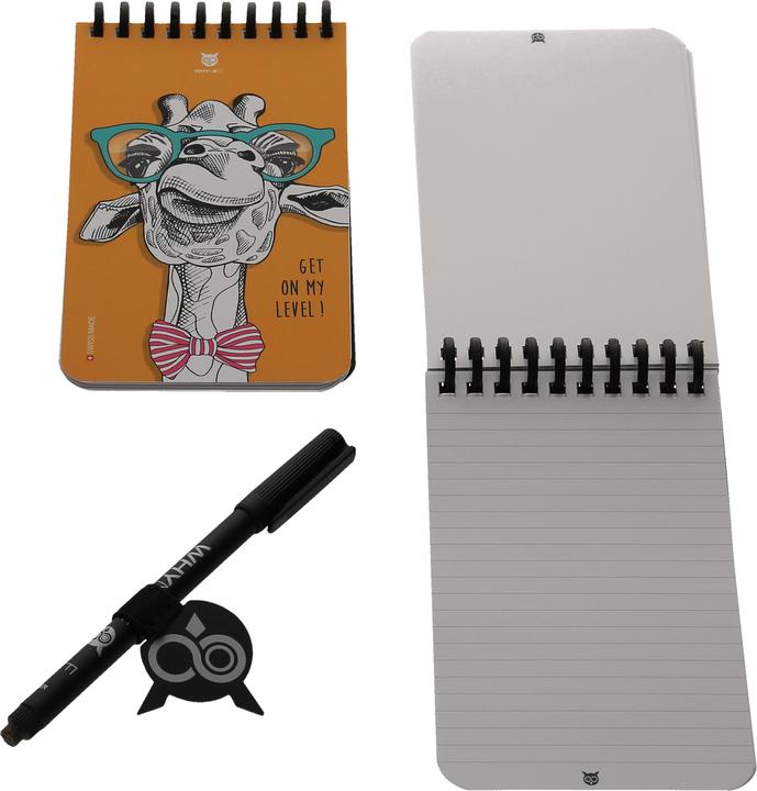 Produktbild Whynote Notizbuch A6 WNPBOK07 starter-kit,giraffe (A6, Blanko, Liniert, Harter Einband)