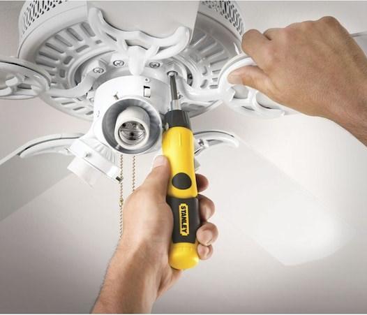 Actual product image Stanley Pistol ratchet screwdriver set (25-piece ratchet box, swivelling joint handle (Pin-torx, Sorceress, Pozidriv cross recess (PZ))