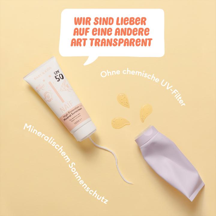 Produktbild Naïf Mineral Sunscreen (Sonnenöl, SPF 50, 100 ml, 133 g)