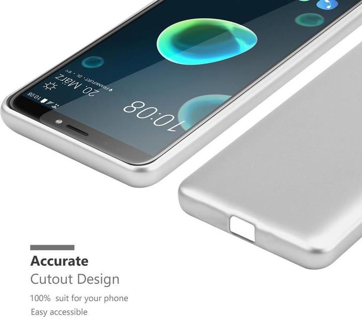 Actual product image Cadorabo TPU Matt Metallic Cover (HTC Desire 12+)
