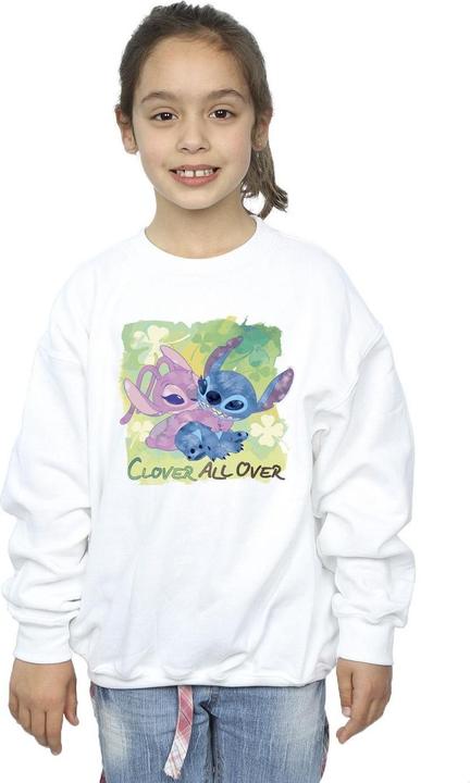 Produktbild Disney Lilo And Stitch St Patrick's Day Clover Sweatshirt Mädchen (116)